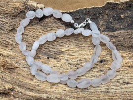 Luna rose ketting nugget met zilveren sluiting