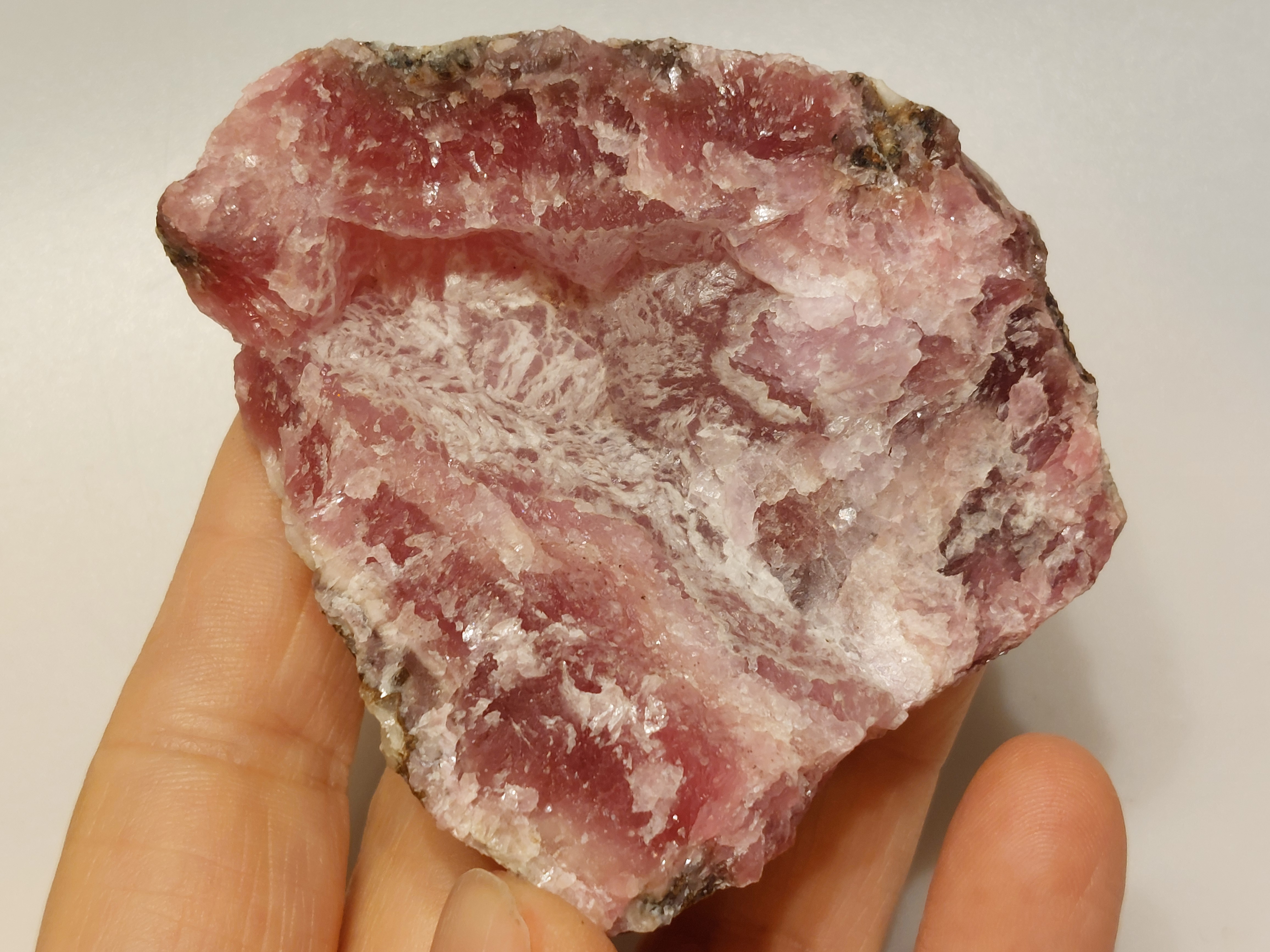 Kobalt calciet cluster uit Marokko