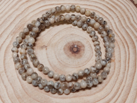 Zebradoriet kogel armband 4mm