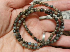 Que sera of vulkaniet kogelarmband 4 mm