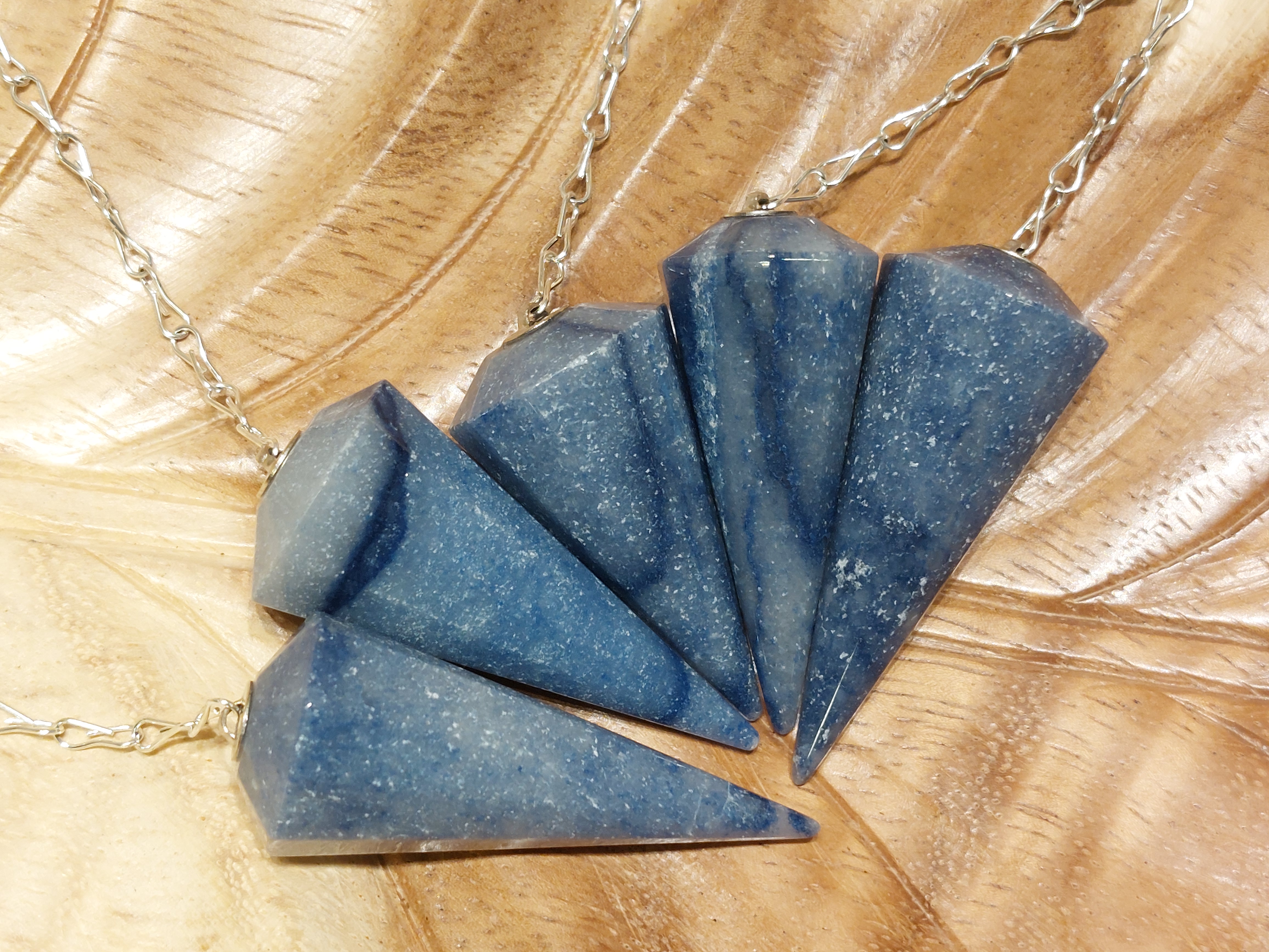 Blauwe kwarts pendel