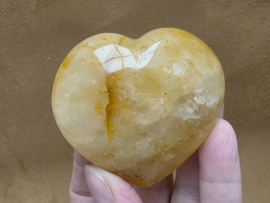 Golden healer of limoniet kwarts hart