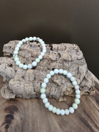 Lemon chrysopraas armband 8 mm