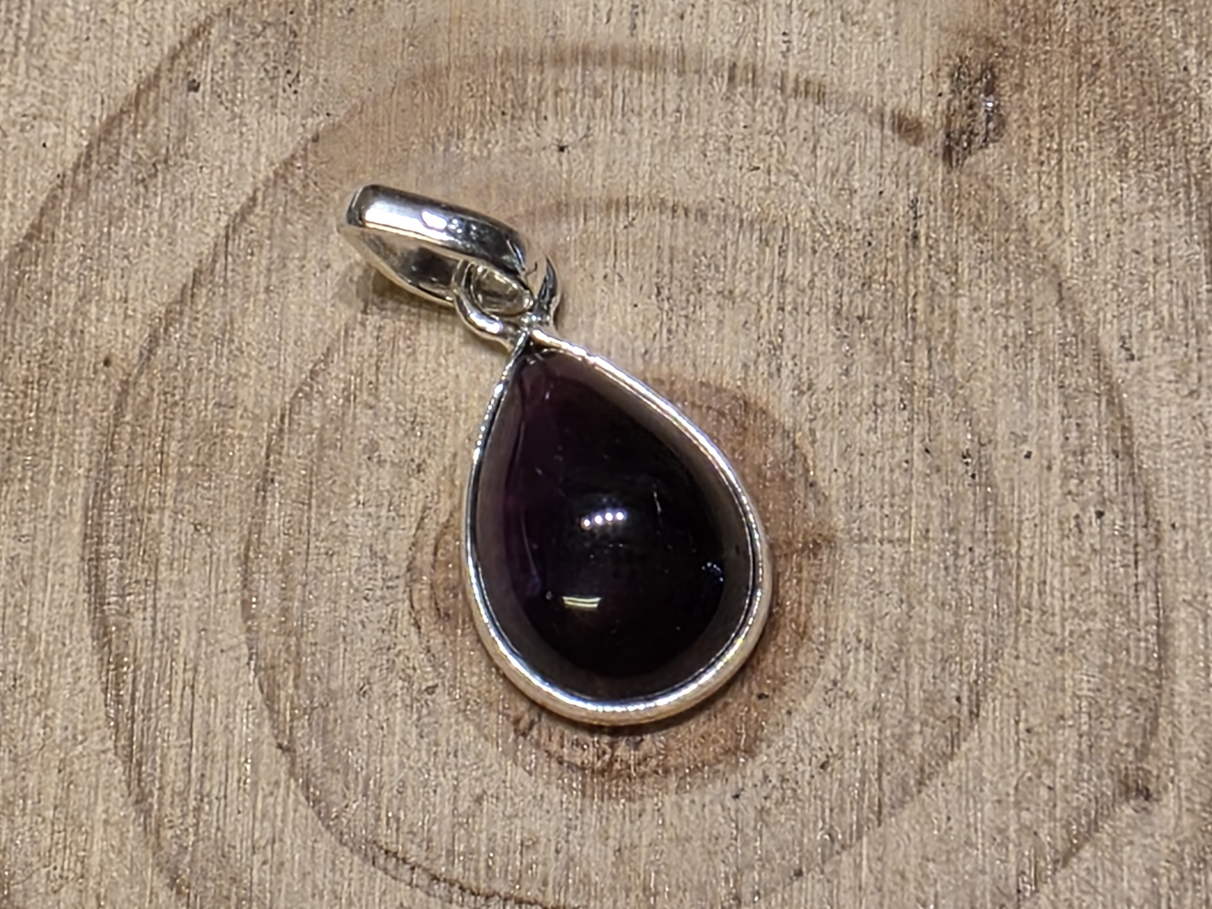 Amethist hanger in zilver