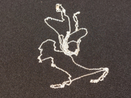 Zilveren ketting 90 cm