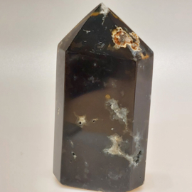 Agaat punt met geode