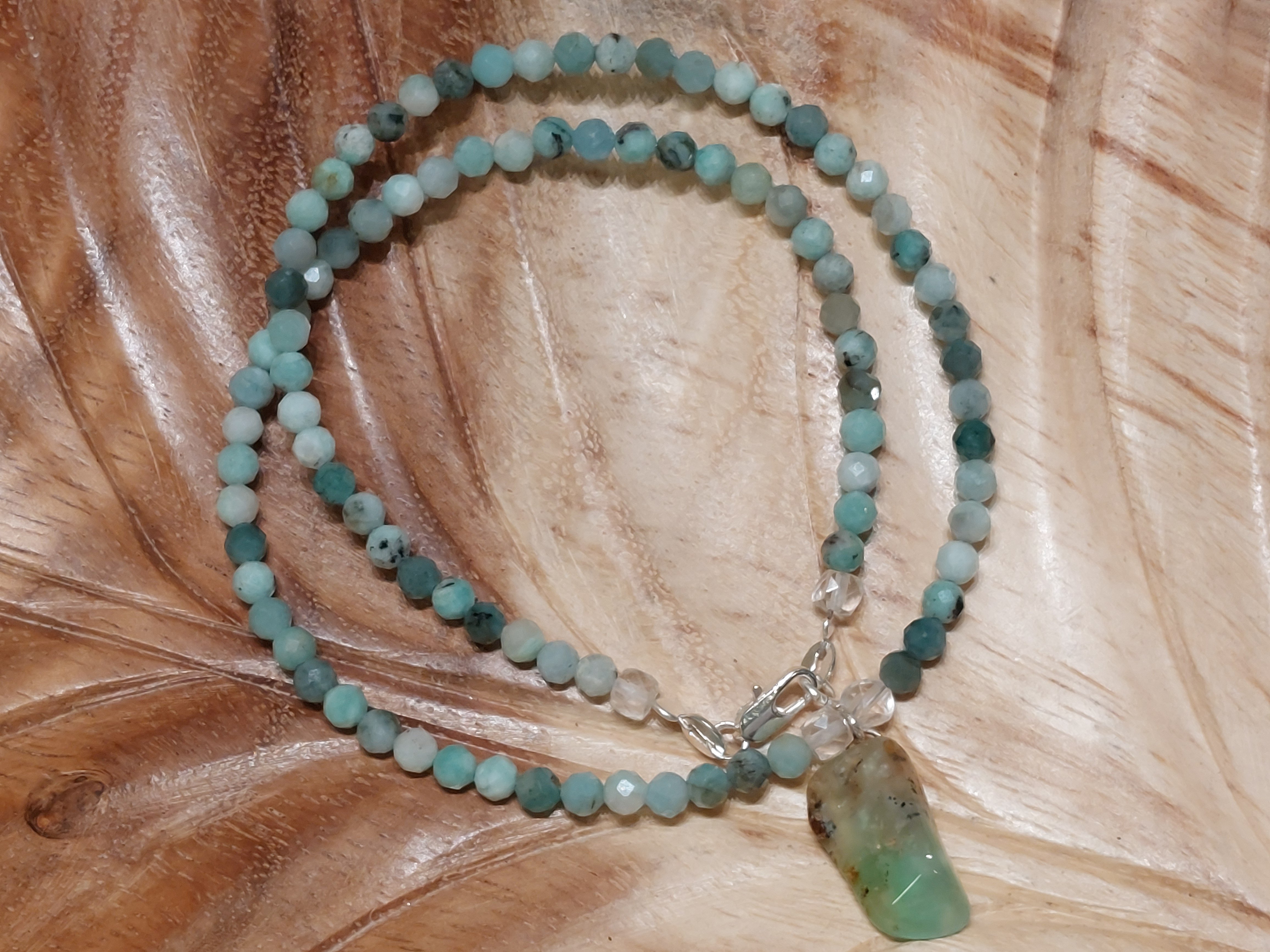 Chrysopraas ketting met hanger