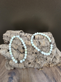Lemon chrysopraas armband 6 mm