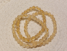 Citrien kogel armband 7 mm