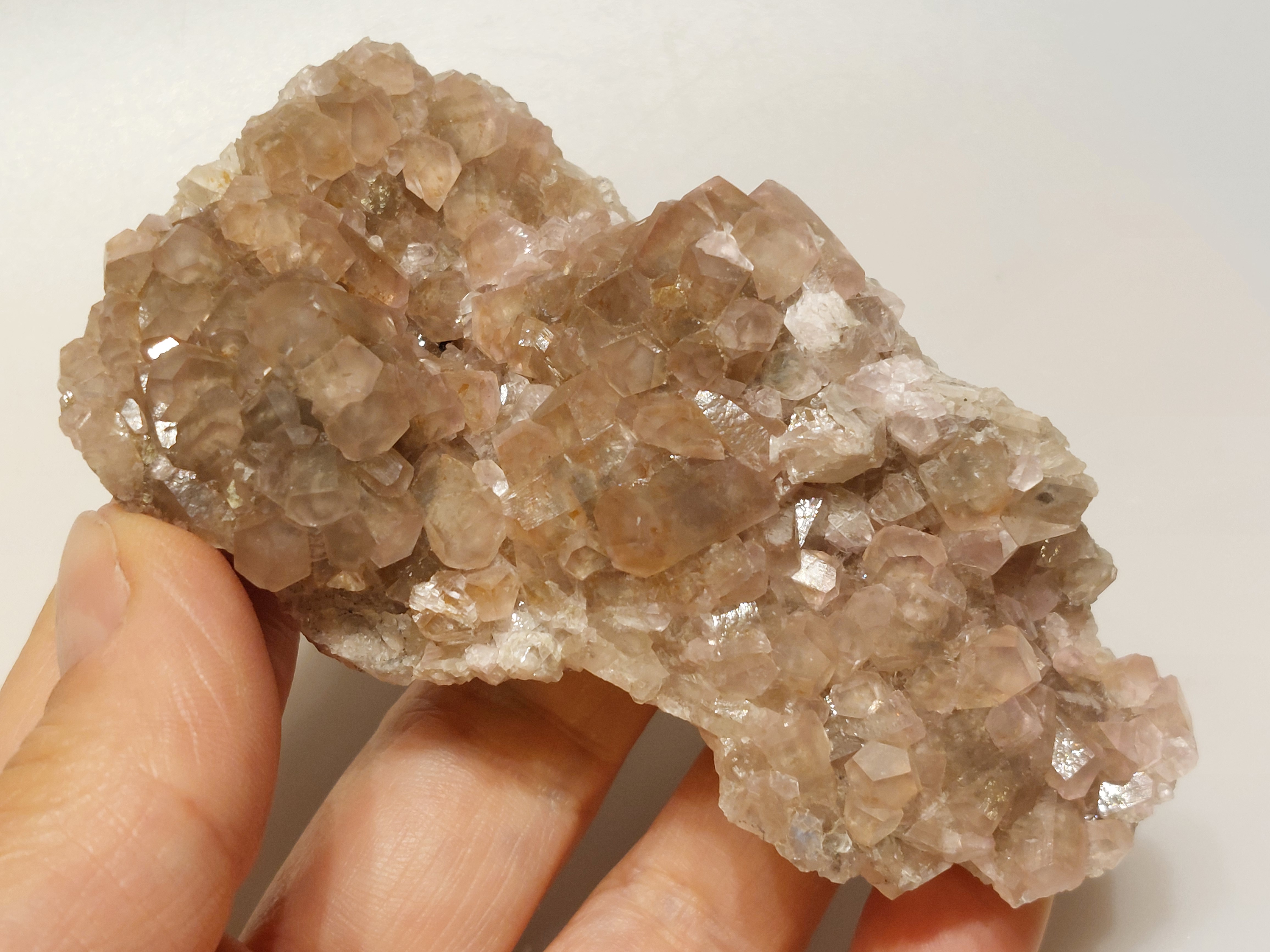 Kobalt calciet cluster uit Marokko