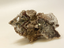 Snow calciet/calciet met aragoniet cluster uit Mexico