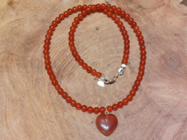 Carneool ketting met hanger