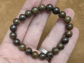 Bronziet armband 8 mm
