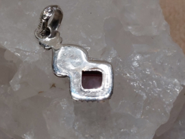 Amethist hanger in zilver