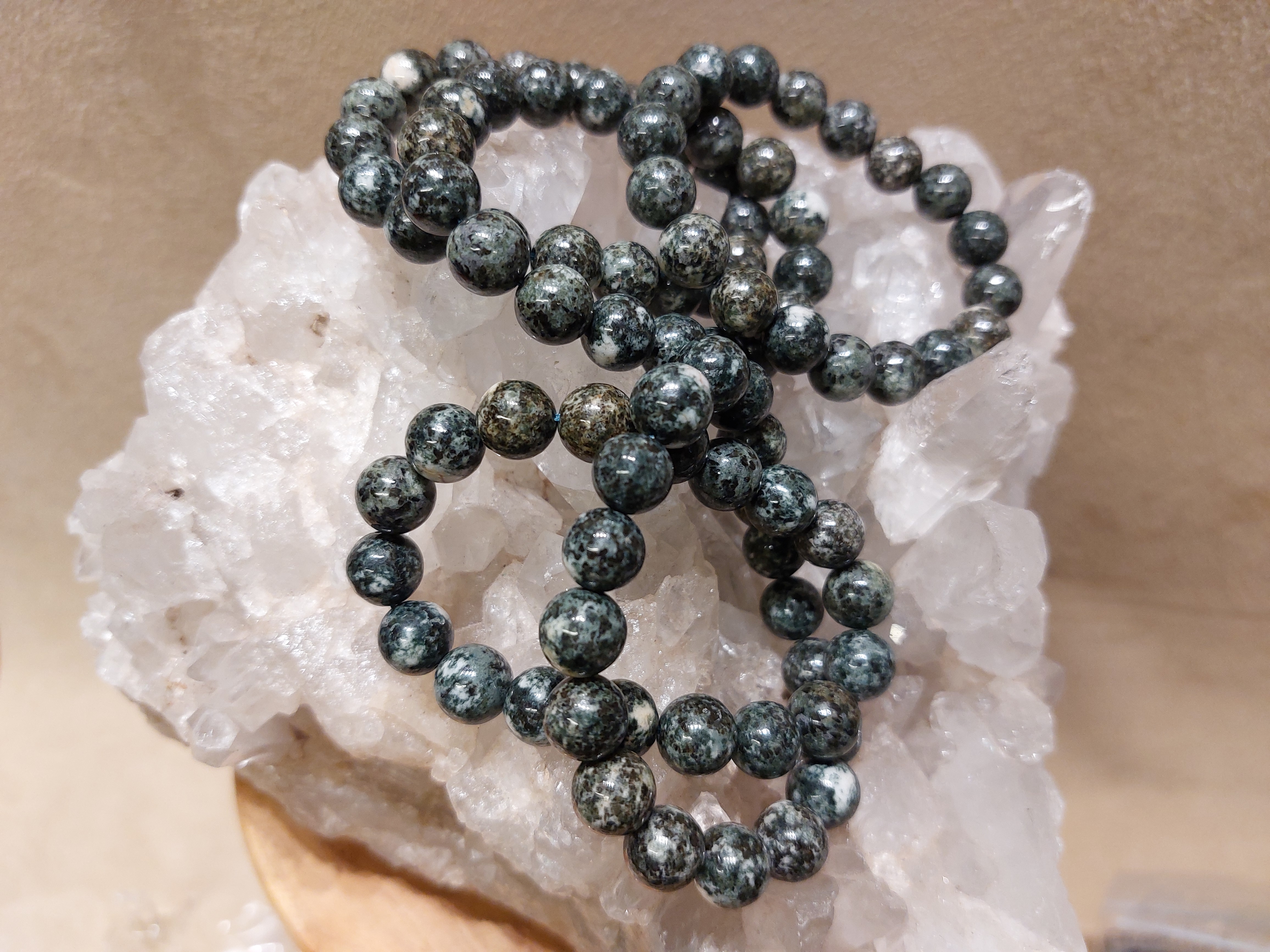 Preseli blue stone kogelarmband 10mm