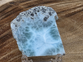 Larimar schijfje/plakje