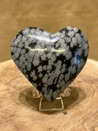 Sneeuwvlok obsidiaan hart