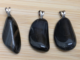 Valkenoog hanger met zilveren oogje