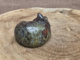 Drakenbloed jaspis slapende kat