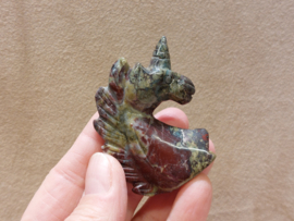 Drakenbloed jaspis eenhoorn