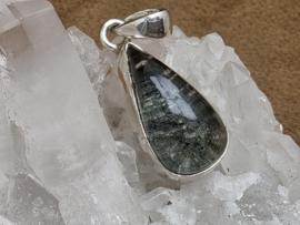 Lodoliet hanger in zilver