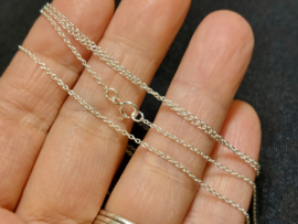 Zilveren ketting 80 cm