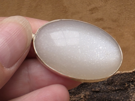 Maansteen hanger in zilver