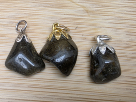 Groene toermalijn hanger