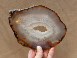 Agaat schijf natuurlijke kleur