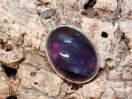 Amethist hanger in zilver