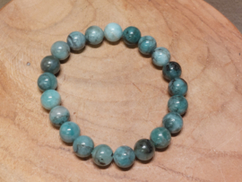 Smaragd kogel armband 9-9.5mm