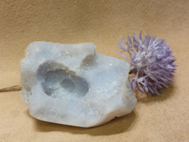 Blauwe chalcedoon of blue lace agaat sculptuur