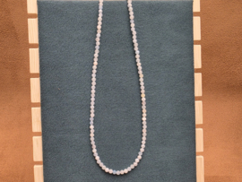 Aquamarijn ketting facet geslepen