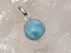 Larimar hanger in zilver