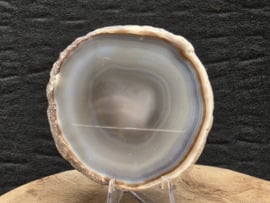 Agaat schijf natuurlijke kleur