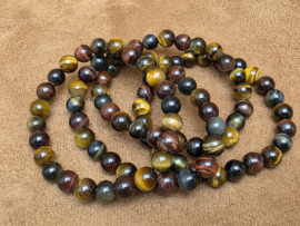 Tijgeroog/valkenoog/kattenoog armband 8 mm