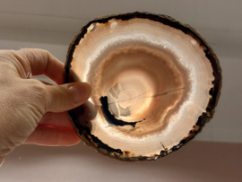 Agaat schijf natuurlijke kleur