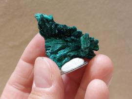 Malachiet ruw cluster/zijde malachiet, Congo