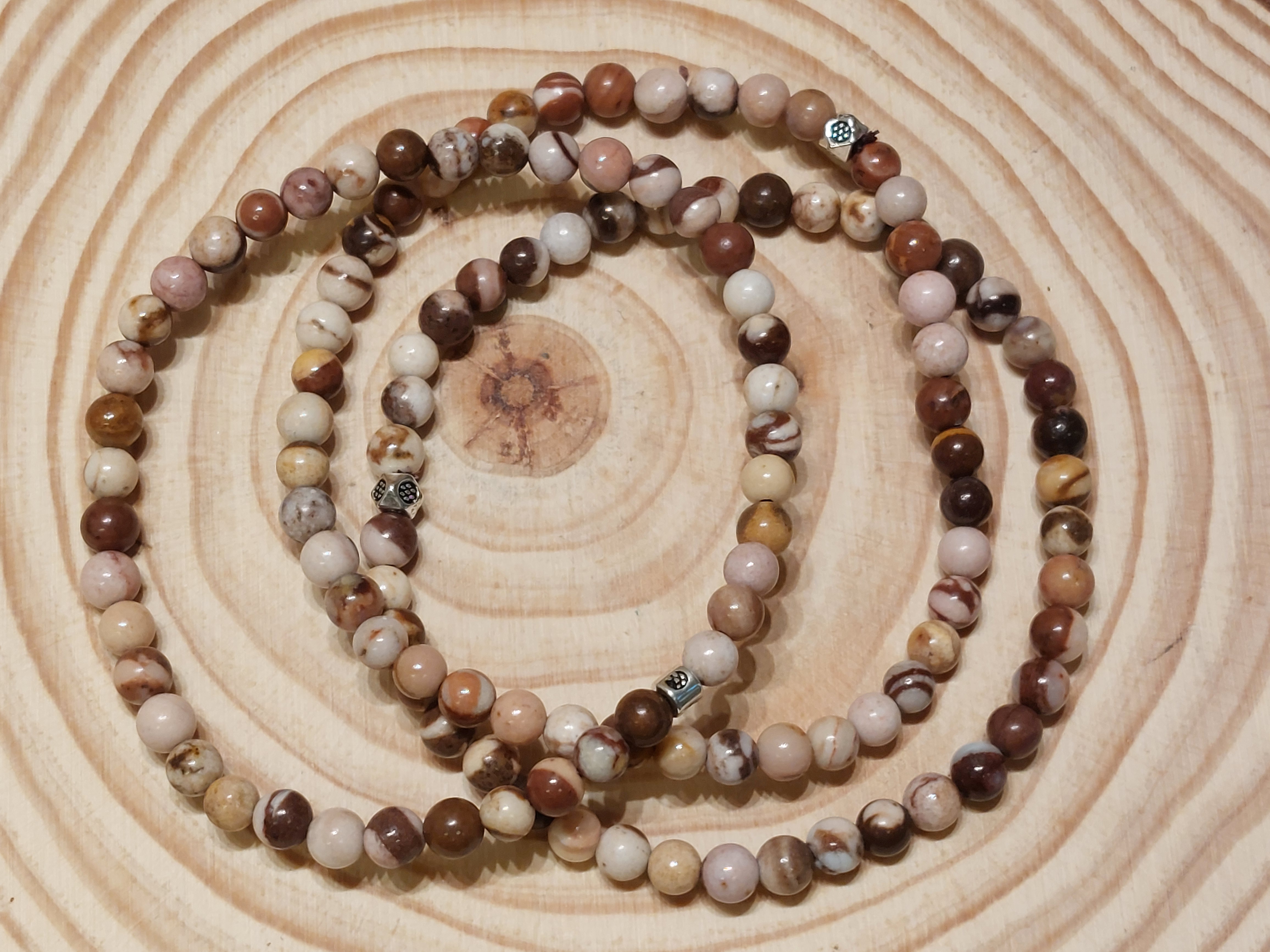 Cappuccino jaspis armband 4 mm