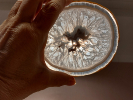 Agaat schijf natuurlijke kleur