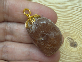 Roze amethist hanger