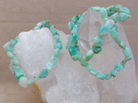 Chrysopraas nugget armband