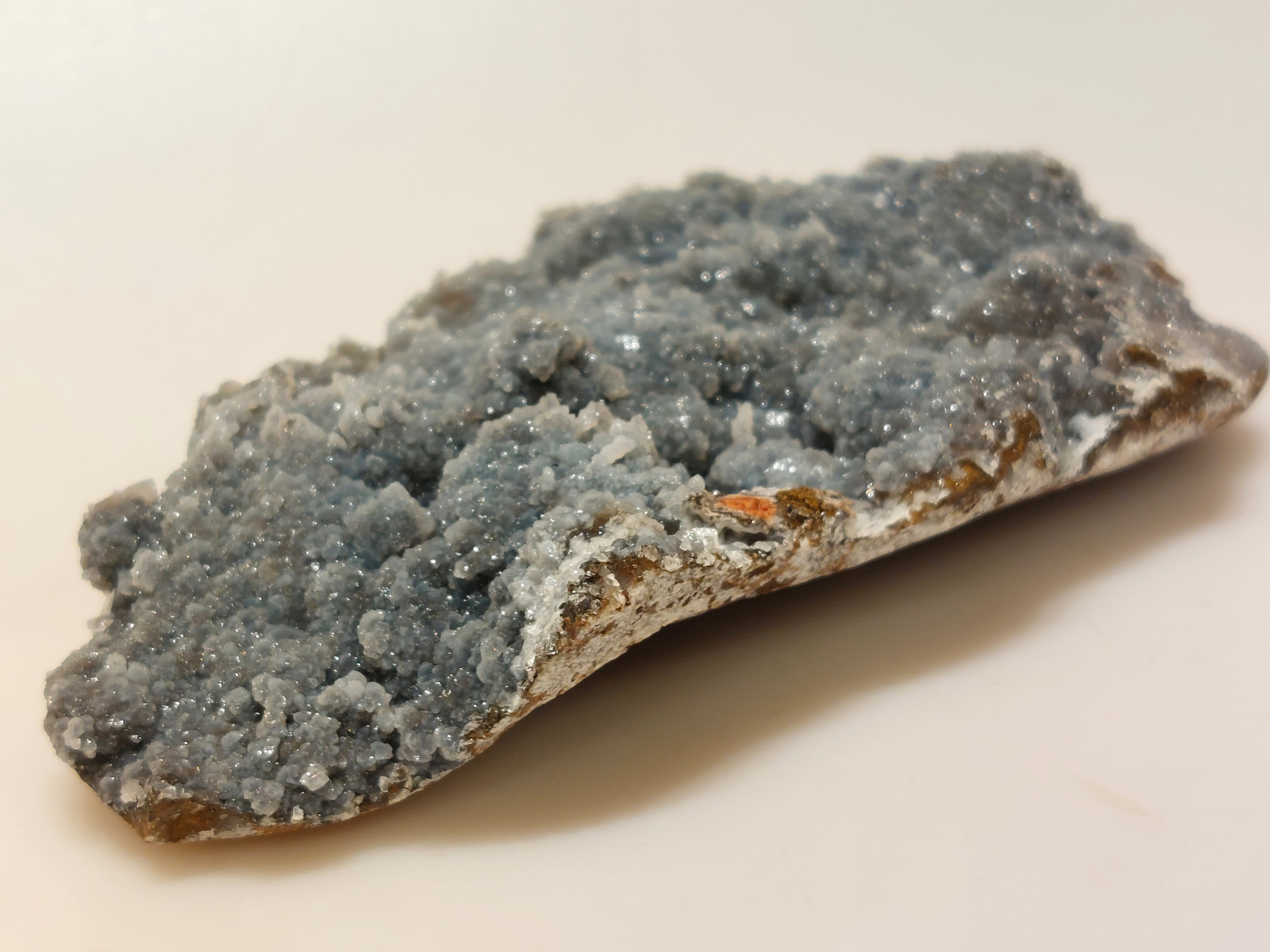 Blauwe chalcedoon uit Marokko