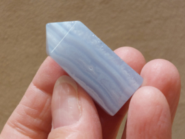Chalcedoon of blue lace agaat punt