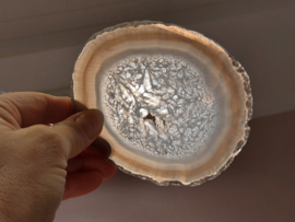 Agaat schijf natuurlijke kleur