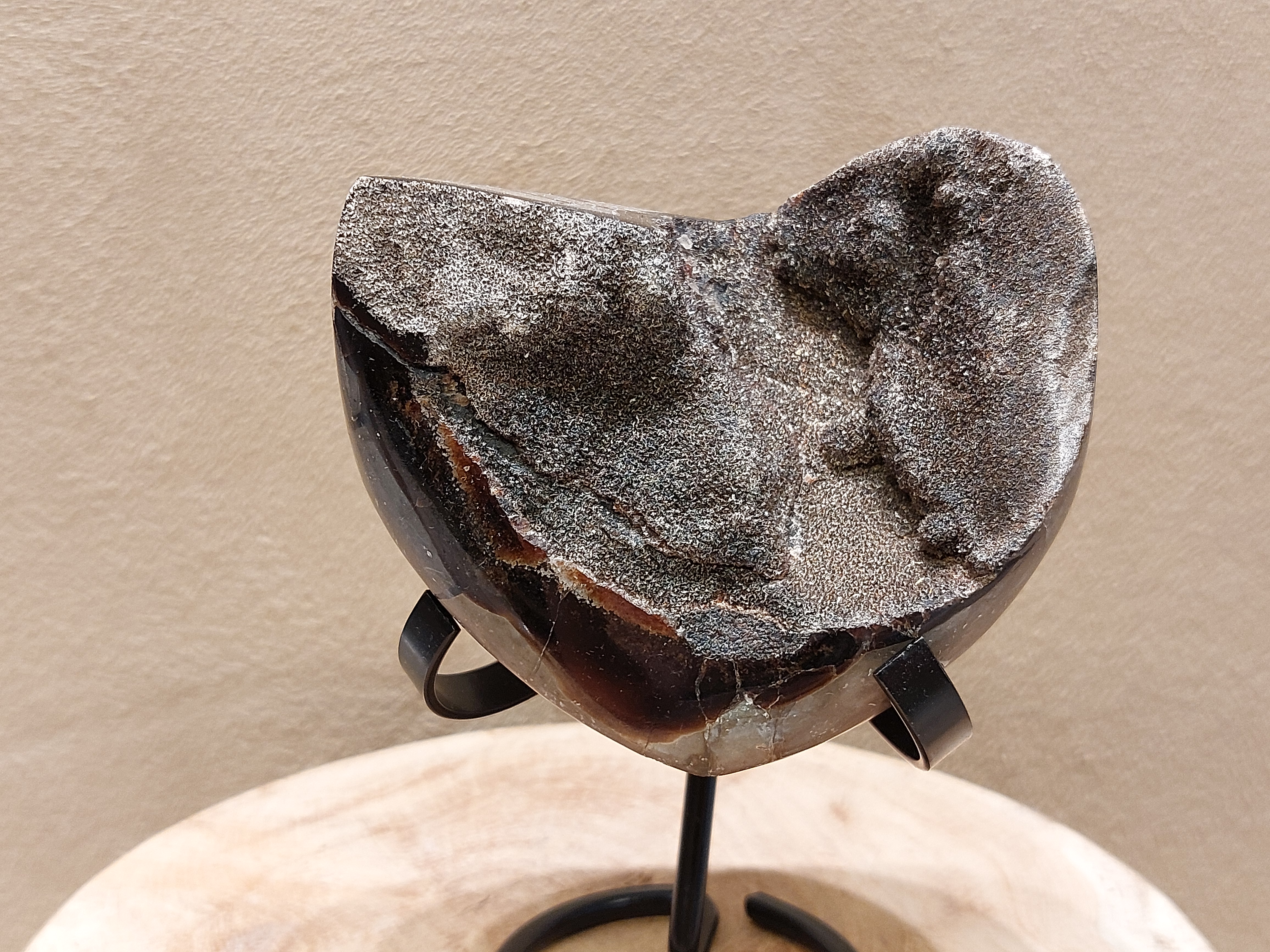 Wilde septarie sculptuur/hart