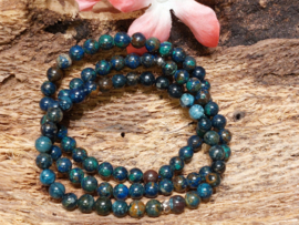 Azuriet malachiet kogelarmband 6 mm