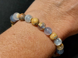 Avaloniet met matrix kogelarmband 8mm