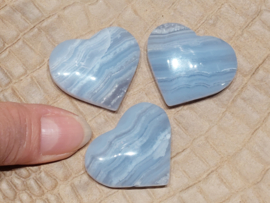 Chalcedoon of blue lace agaat hart