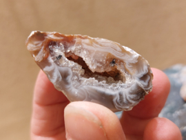 Agaat geode set/paartje